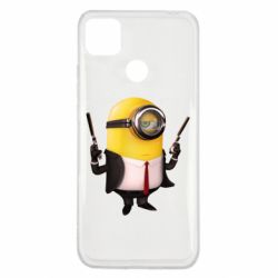 Чехол для Xiaomi Redmi 9c Миньон Хитман - PrintSalon