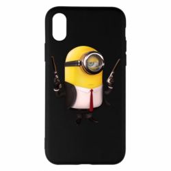 Чехол для iPhone X/Xs Миньон Хитман - PrintSalon