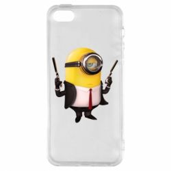 Чехол для iPhone5/5S/SE Миньон Хитман - PrintSalon