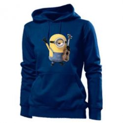 Женское худи Миньон с гитарой - PrintSalon