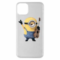Чехол для iPhone 11 Pro Max Миньон с гитарой - PrintSalon