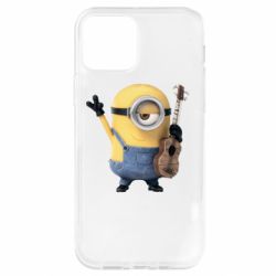 Чехол для iPhone 12 Pro Миньон с гитарой - PrintSalon