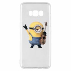 Чехол для Samsung S8 Миньон с гитарой - PrintSalon