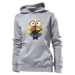 Женское худи Миньон с мишкой