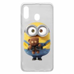 Чохол для Samsung A30 Міньйон з ведмедиком - PrintSalon