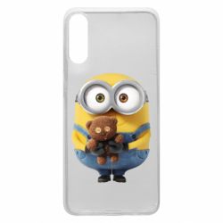 Чохол для Samsung A70 Міньйон з ведмедиком - PrintSalon