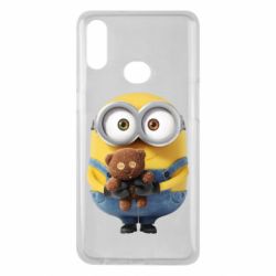 Чохол для Samsung A10s Міньйон з ведмедиком - PrintSalon