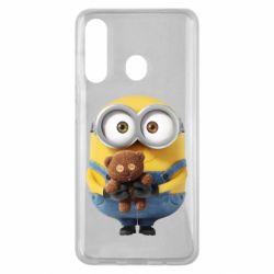 Чехол для Samsung M40 Миньон с мишкой
