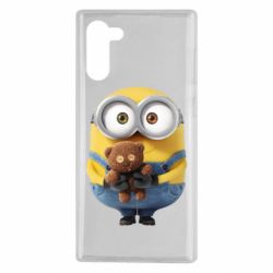 Чехол для Samsung Note 10 Миньон с мишкой