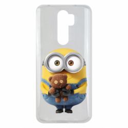 Чехол для Xiaomi Redmi Note 8 Pro Миньон с мишкой