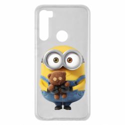 Чохол для Xiaomi Redmi Note 8 Міньйон з ведмедиком - PrintSalon