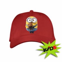 Детская кепка Миньон с мишкой