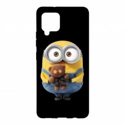 Чохол для Samsung A42 5G Міньйон з ведмедиком