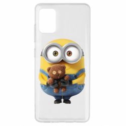 Чохол для Samsung A51 Міньйон з ведмедиком