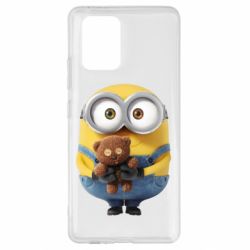 Чехол для Samsung S10 Lite Миньон с мишкой