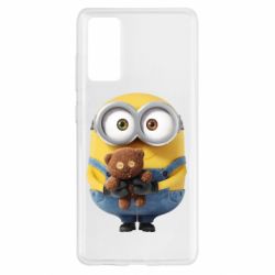 Чохол для Samsung S20 FE Міньйон з ведмедиком