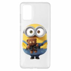 Чохол для Samsung S20+ Міньйон з ведмедиком - PrintSalon