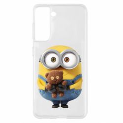 Чехол для Samsung S21 Миньон с мишкой-PrintSalon Чехол для Samsung S21 Миньон с мишкой
