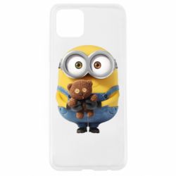 Чехол для Oppo A92s Миньон с мишкой