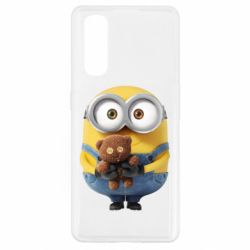 Чохол для Oppo Find X2Міньйон з ведмедиком - PrintSalon