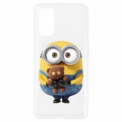 Чохол для Realme 7 Pro Міньйон з ведмедиком - PrintSalon