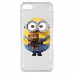 Чехол для iPhone5/5S/SE Миньон с мишкой