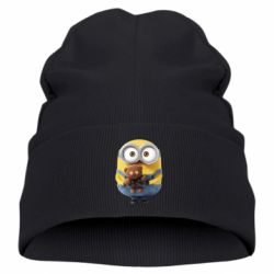 Дитяча шапка Міньйон з ведмедиком