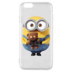 Чохол для iPhone 6/6S Міньйон з ведмедиком
