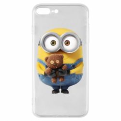 Чохол для iPhone 8 Plus Міньйон з ведмедиком