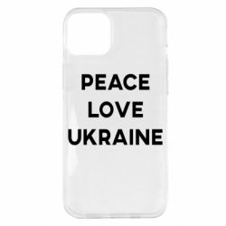 Чехол для iPhone 14 Plus Мир, любовь, Украина - PrintSalon