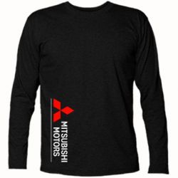 Футболка з довгим рукавом Mitsubishi Motors лого - PrintSalon