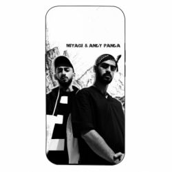 Чехол для iPhone 14 Miyagi & andy panda black and white