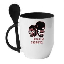 Чашка з ложкою Miyagi X Endshpiel - PrintSalon