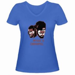 Жіноча футболка з V-подібним вирізом Miyagi X Endshpiel - PrintSalon