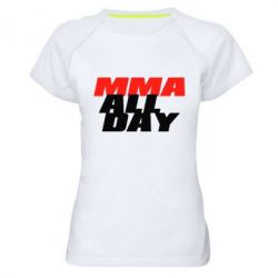 Женская футболка для спорта MMA All day - PrintSalon