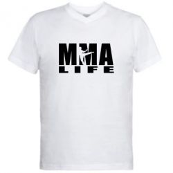 Чоловіча футболка з V-подібним вирізом MMA Life - PrintSalon