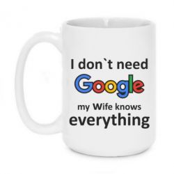 Чашка 420ml Мне не нужен гугл - PrintSalon