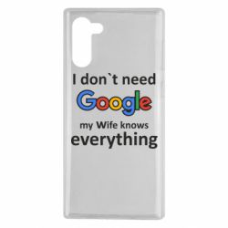Чехол для Samsung Note 10 Мне не нужен гугл - PrintSalon