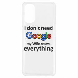 Чехол для Oppo Reno 4 Мне не нужен гугл - PrintSalon