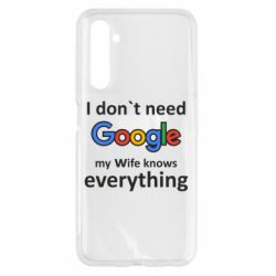 Чехол для Realme 6 Мне не нужен гугл - PrintSalon