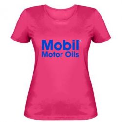Женская футболка Mobil Motor Oils - PrintSalon