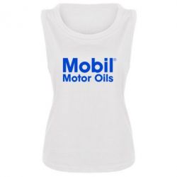 Женская майка Mobil Motor Oils - PrintSalon