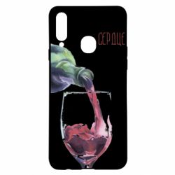 Чехол для Samsung A20s Мое сердце за мерло - PrintSalon