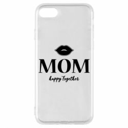 Чехол для iPhone 8 Mom happy together - PrintSalon
