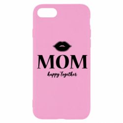 Чехол для iPhone SE 2020 Mom happy together - PrintSalon