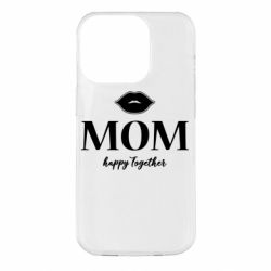 Чехол для iPhone 14 Pro Mom happy together - PrintSalon