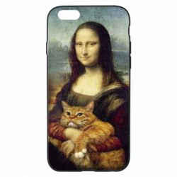 Чохол для iPhone 6/6S Mona Lisa and the cat - PrintSalon