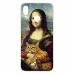 Чохол для Huawei P Smart Plus 2018 Mona Lisa and the cat - PrintSalon