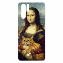 Чохол для Huawei P30 Pro Mona Lisa and the cat - PrintSalon