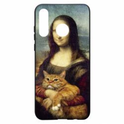 Чохол для Huawei P30 Lite Mona Lisa and the cat - PrintSalon